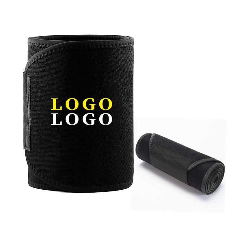 Custom Logo Waist Trimmer Sauna Belt Waist Trainer Slimming Band Stomach Wrap Sweat Belt Waist Trimmer for Men & Women