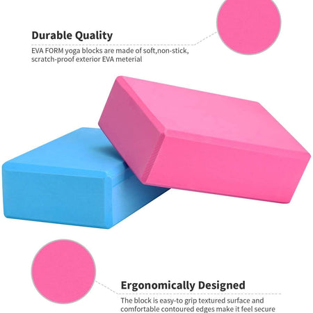 EVA Foam Non-Slip Yoga Brick Foam Yoga Block For Exercise, Pilates, Workout