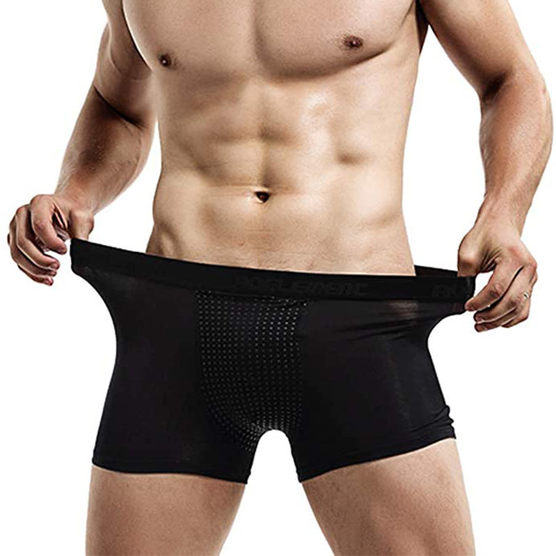 Tourmaline Breathable Enlargement Men's Briefs Magnetic Therapy Health Care Boxer Shorts Underwear