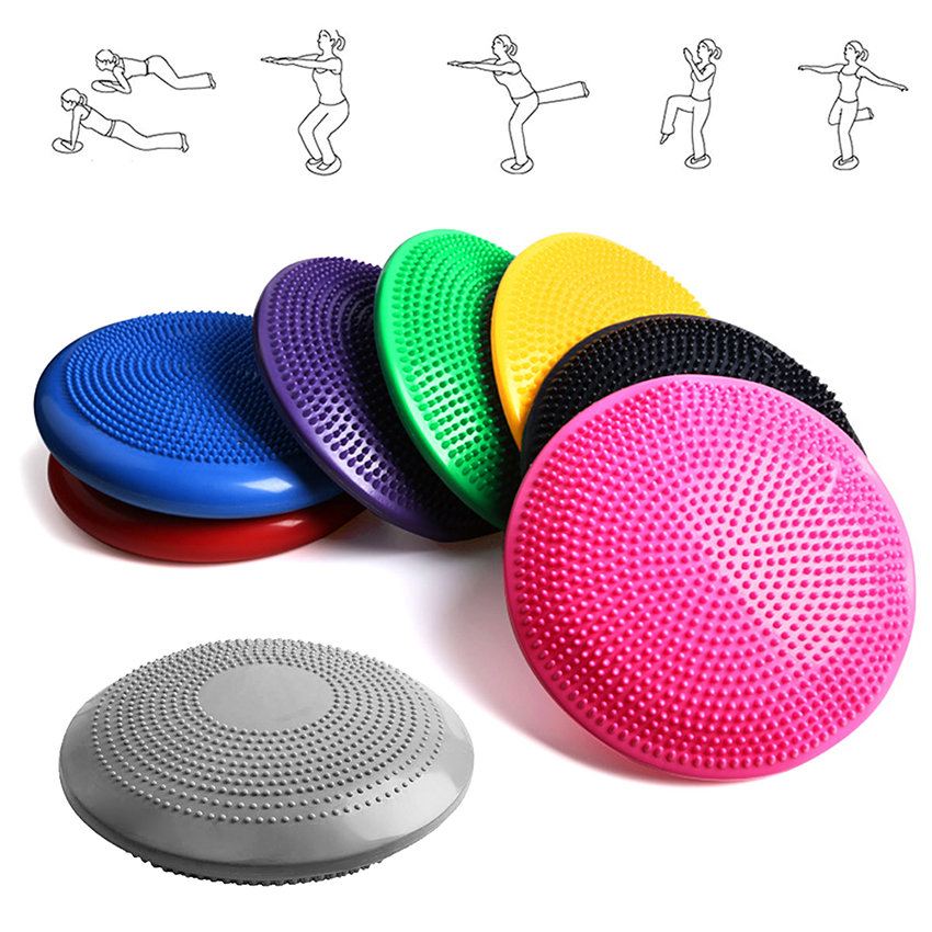 Balance Disc Wobble Cushion Wiggle Seat on Office Desk Chair, Strengthen Core Stability, Relive Back Pain & Improve Posture & Physical Therapy (Home & Classroom & Gym)