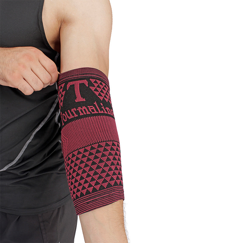 Tourmaline Elbow Brace Compression Sleeve Relief Joint Pain Magnetic Therapy Arm Support Tourmaline Products