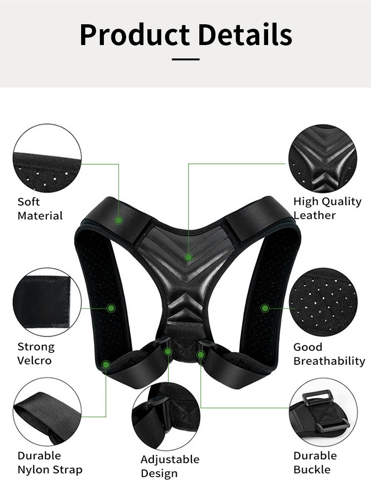 Back Posture Corrector for Women And Men Comfy and Discreet Under Clothes Effective Clavicle Brace for Neck Shoulder Back Pain Relief Fully Adjustable Spinal Brace for Slouching