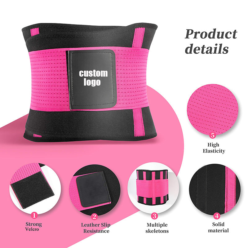 Custom Logo Neoprene Waist Eraser Trimmer Slimming Belt Sports Girdles Sweat Belt Waist Trainer